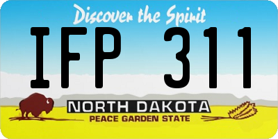ND license plate IFP311