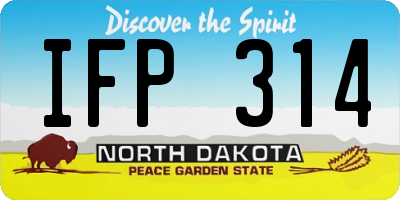 ND license plate IFP314