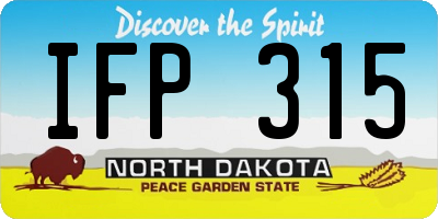 ND license plate IFP315