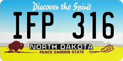ND license plate IFP316