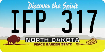 ND license plate IFP317
