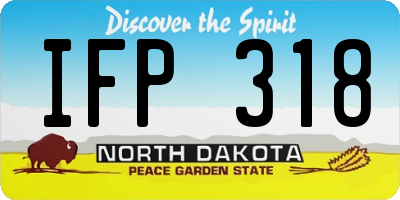 ND license plate IFP318