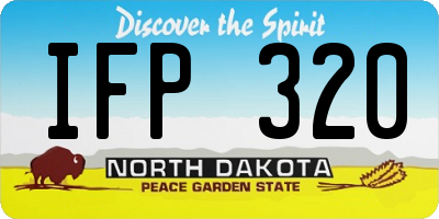 ND license plate IFP320