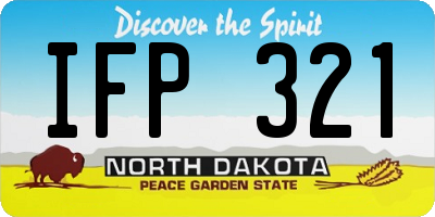 ND license plate IFP321