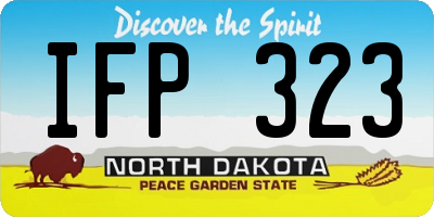 ND license plate IFP323