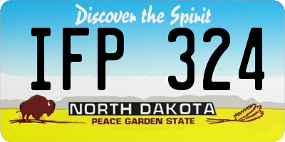ND license plate IFP324