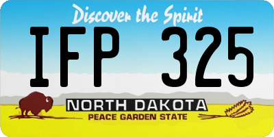 ND license plate IFP325
