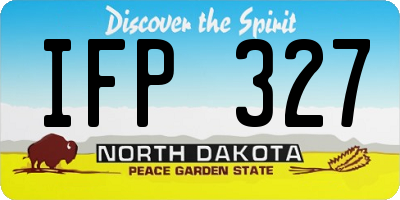 ND license plate IFP327
