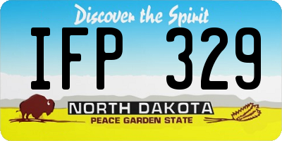 ND license plate IFP329