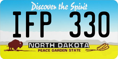 ND license plate IFP330