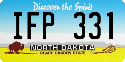 ND license plate IFP331