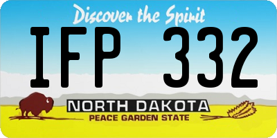 ND license plate IFP332