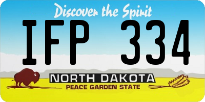ND license plate IFP334