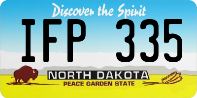 ND license plate IFP335