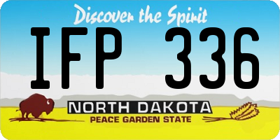 ND license plate IFP336