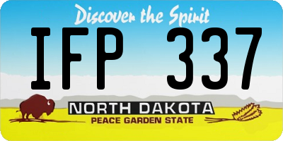 ND license plate IFP337