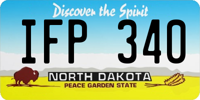 ND license plate IFP340