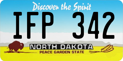 ND license plate IFP342