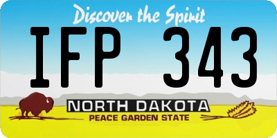 ND license plate IFP343