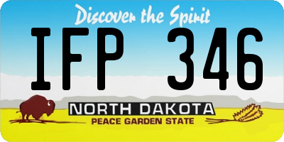 ND license plate IFP346