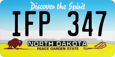 ND license plate IFP347