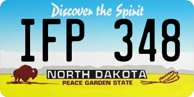 ND license plate IFP348