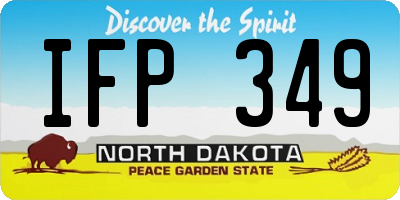 ND license plate IFP349