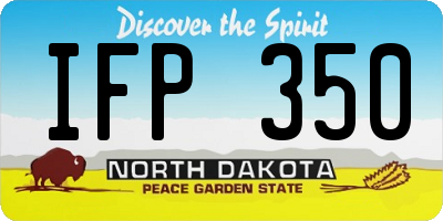 ND license plate IFP350