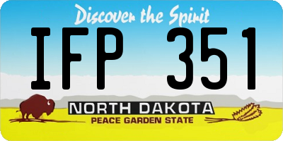 ND license plate IFP351