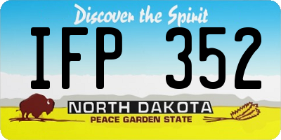 ND license plate IFP352