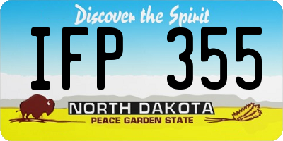 ND license plate IFP355