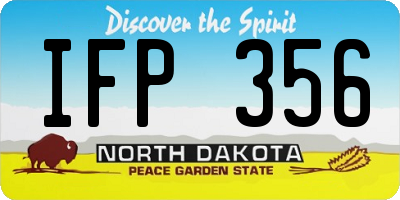 ND license plate IFP356