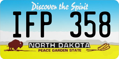 ND license plate IFP358