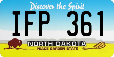 ND license plate IFP361