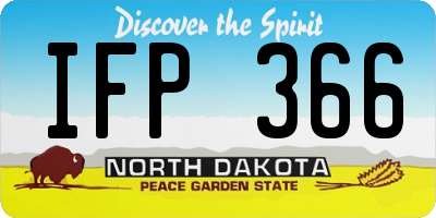 ND license plate IFP366
