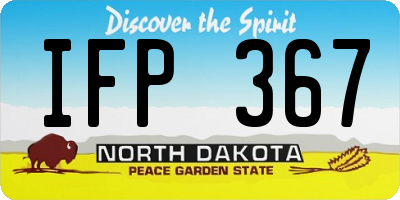 ND license plate IFP367
