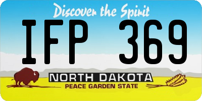 ND license plate IFP369