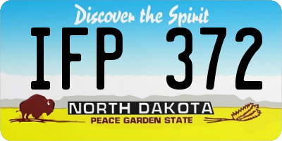 ND license plate IFP372