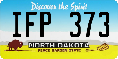 ND license plate IFP373