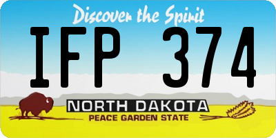 ND license plate IFP374