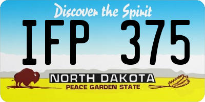 ND license plate IFP375