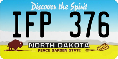ND license plate IFP376
