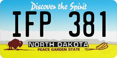 ND license plate IFP381