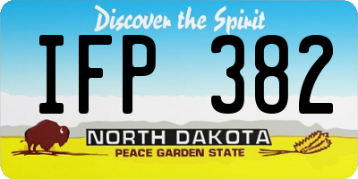 ND license plate IFP382