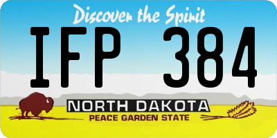ND license plate IFP384