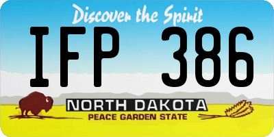 ND license plate IFP386