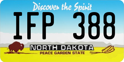 ND license plate IFP388