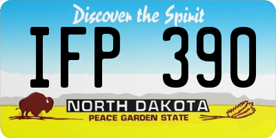 ND license plate IFP390