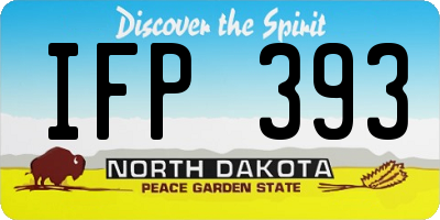 ND license plate IFP393