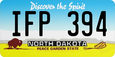 ND license plate IFP394